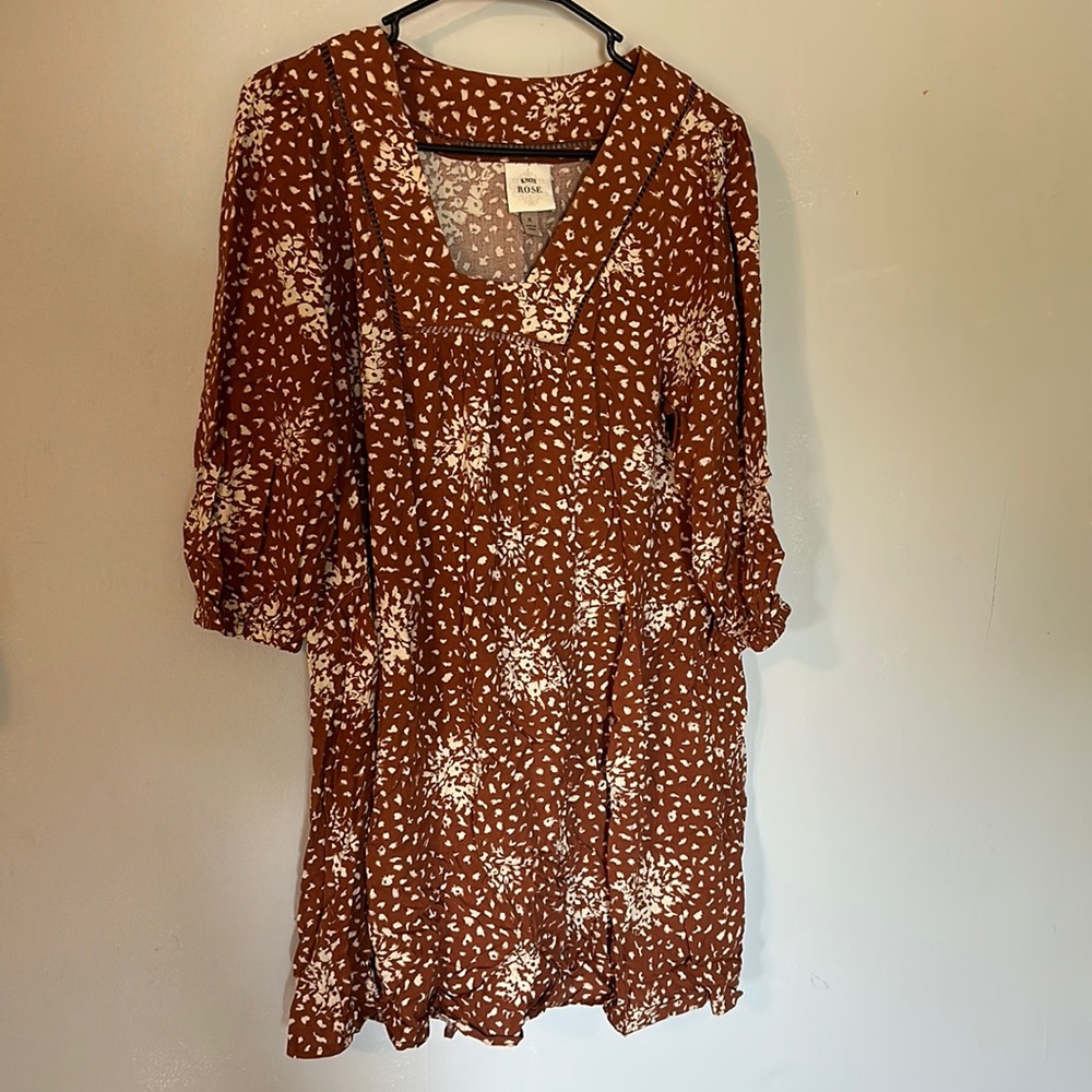 Knox Rose Rust Knee-Length Dress